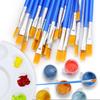 100/130/160/180/200Pcs Professional Art Brushes Set Nylon Hair Flat Round Paint Brushes for Acrylic Watercolor Painting