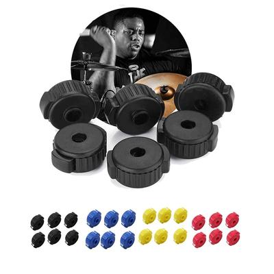 6Pcs Plastic Disassemble Drum Kit Quickly Release Caps Cymbal Nut Installation Removal Stand Screw Cap Fixing Buckle