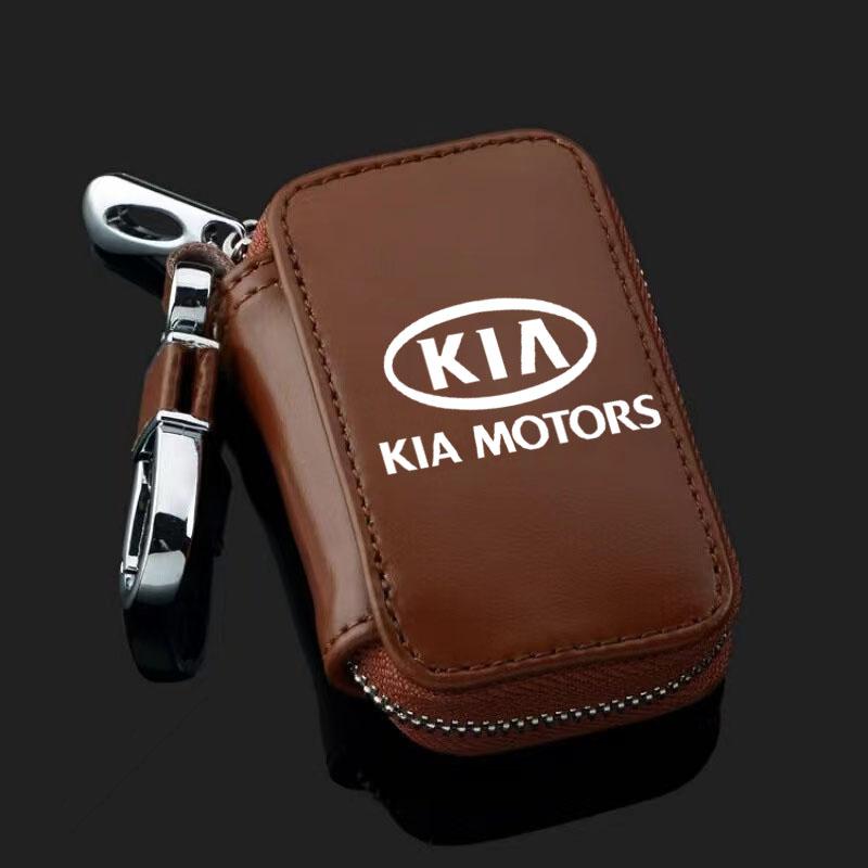 Portfel na kluczyki samochodowe Etui na klucze Mini portfel na karty do Kia Sportage Ceed Picanto Rio ProCeed Niro 5 3 4 K7 K5 K8 K3 Ray K9