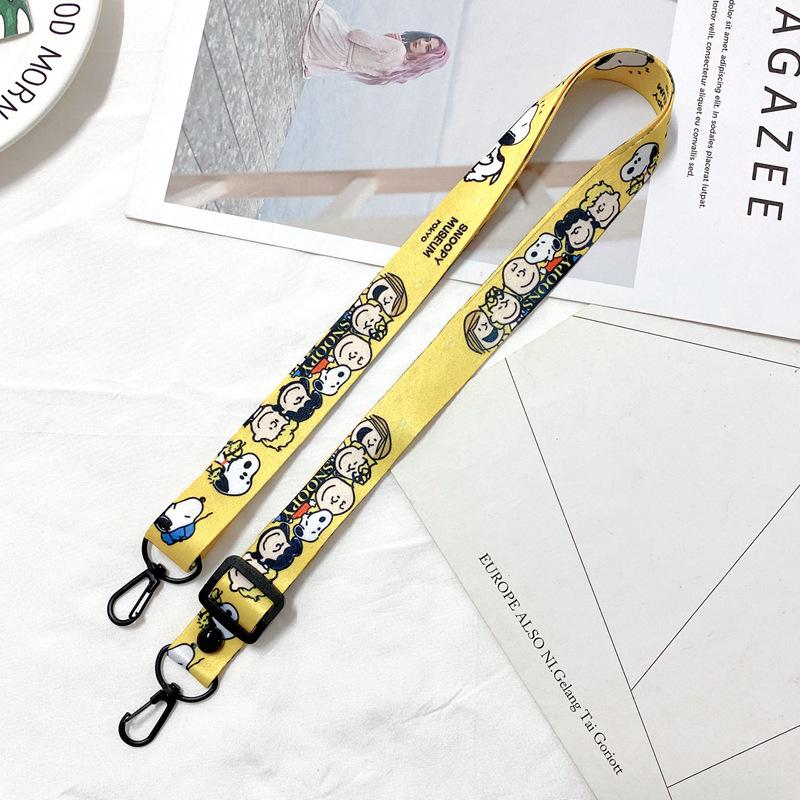 Oblique Span Mobile Phone Lanyard Adjustable Cartoon Silicone Change Bag Lanyard Card Sleeve Record Label Lanyard Lanyard