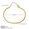 Fashion Minimalist Smooth C-shape Adjustable Bracelet & Clavicle Chain, Stainless Steel Daily Jewelry Set