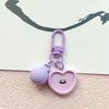 Creative Resin Keychain With Artificial Flowers Hearts Smile Faces Pendant For Personalised Jewelry Accessories