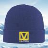 Yellow V Black Background Brand Men Women Unisex Knitted Hat Beanie Pullover Cap Winter Thermal Warm Christmas Outdoor Cycling H