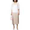 Armani Exchange Solid Pattern Printed Sheer Short Sleeve T-Shirt Women tops White 3RYH26-YN2KZ-1000