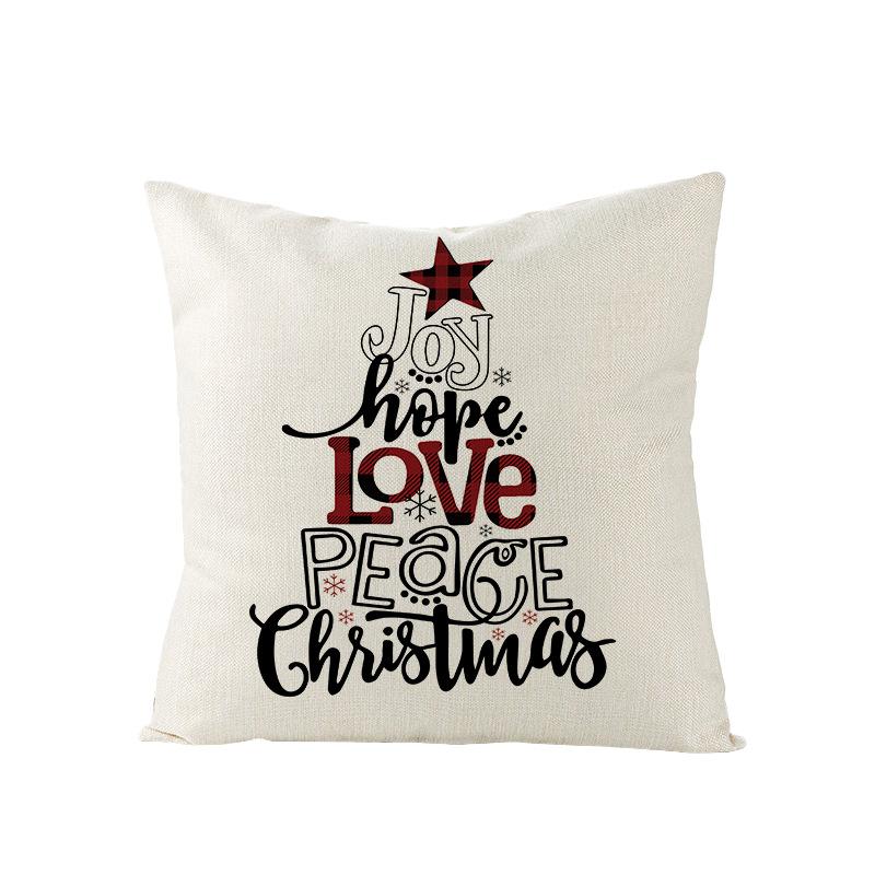 New Christmas Pillow Cover Nordic Farmhouse Pastoral Christmas Sofa Pillow Cushion Cover
