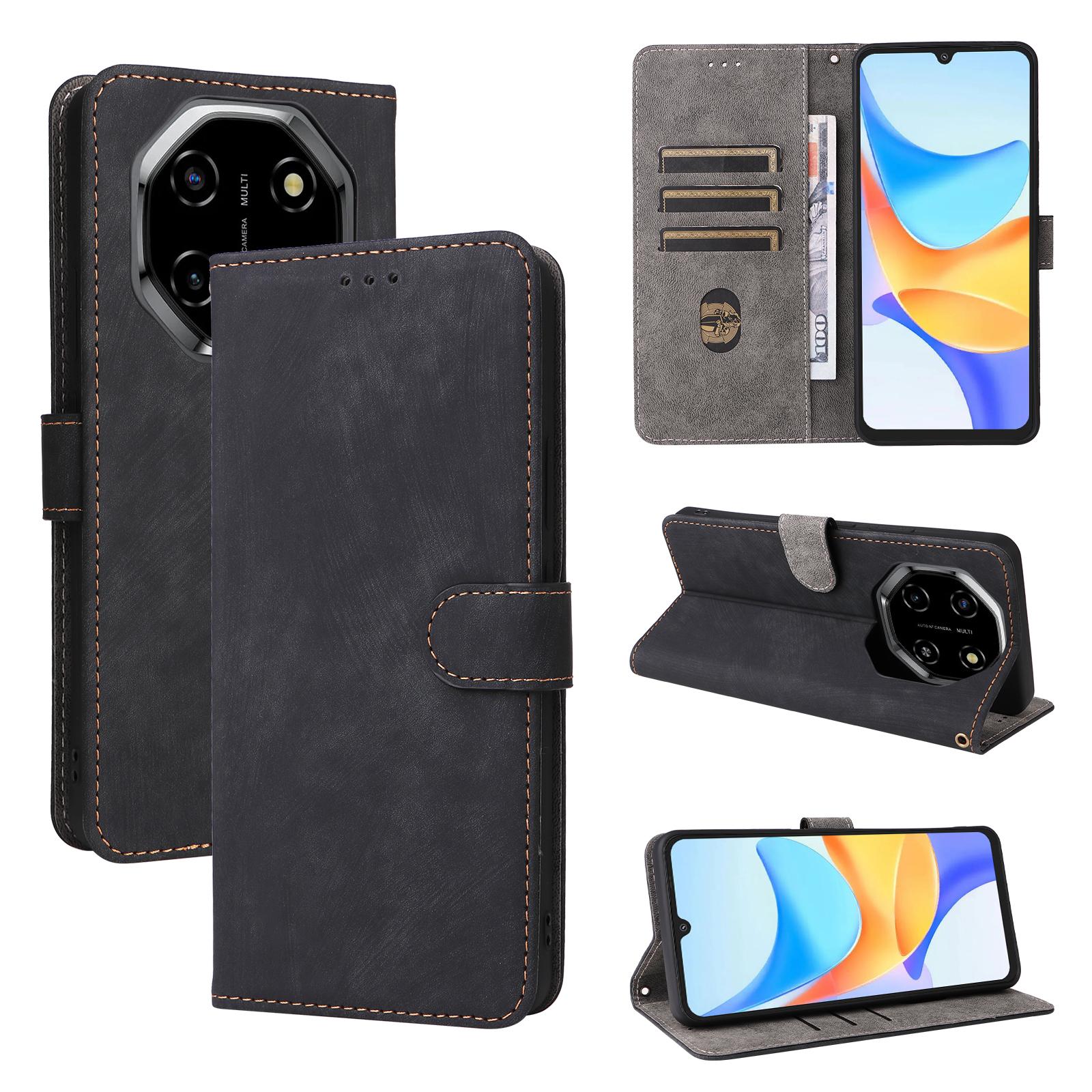 

Чохол-книжка для Blackview Shark 6 / Oscal Tiger 8 з PU шкіри, повний захист корпусу [Блокування RFID], чохли для телефонів чорний