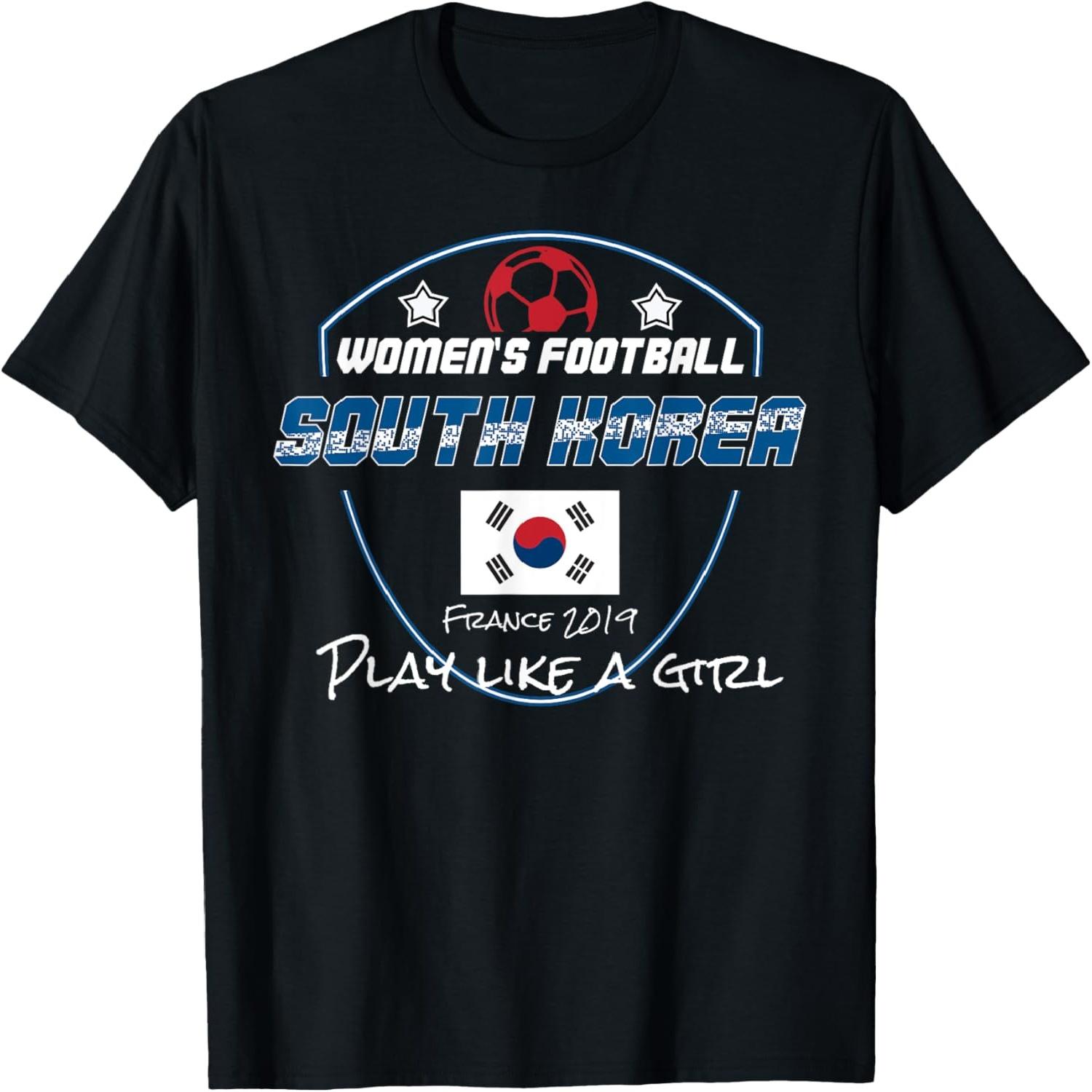 South Korea Womens Football Jersey South Korea Soccer T-Shirt S