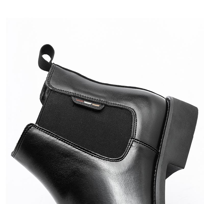 Men'S Chelsea Boots Autumn Winter Leather Slip On Ankle Boots Comfortable Anti Slip Casual Formal Shoes Classic Men Shoes
