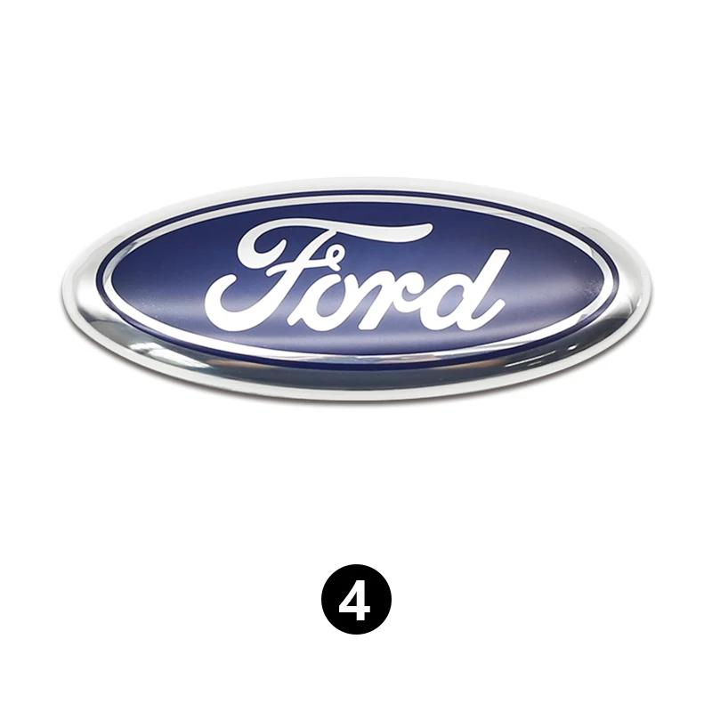 Autosticker Ford Nieuw 2025 Heet Metaal Voorgrille Achterklep Embleem Stickers voor Ford Focus Mondeo Ranger 3D Auto Logo Badge Water