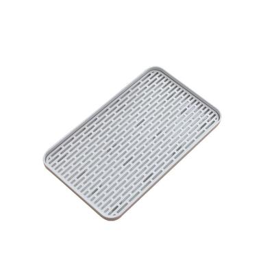 Draining Cup Holder Rectangular Tea and Fruit Tea Sink Draining Draining Draining Kitchen Dish Easy To Wash Tray, Multi-functional, Stand, Two-tier