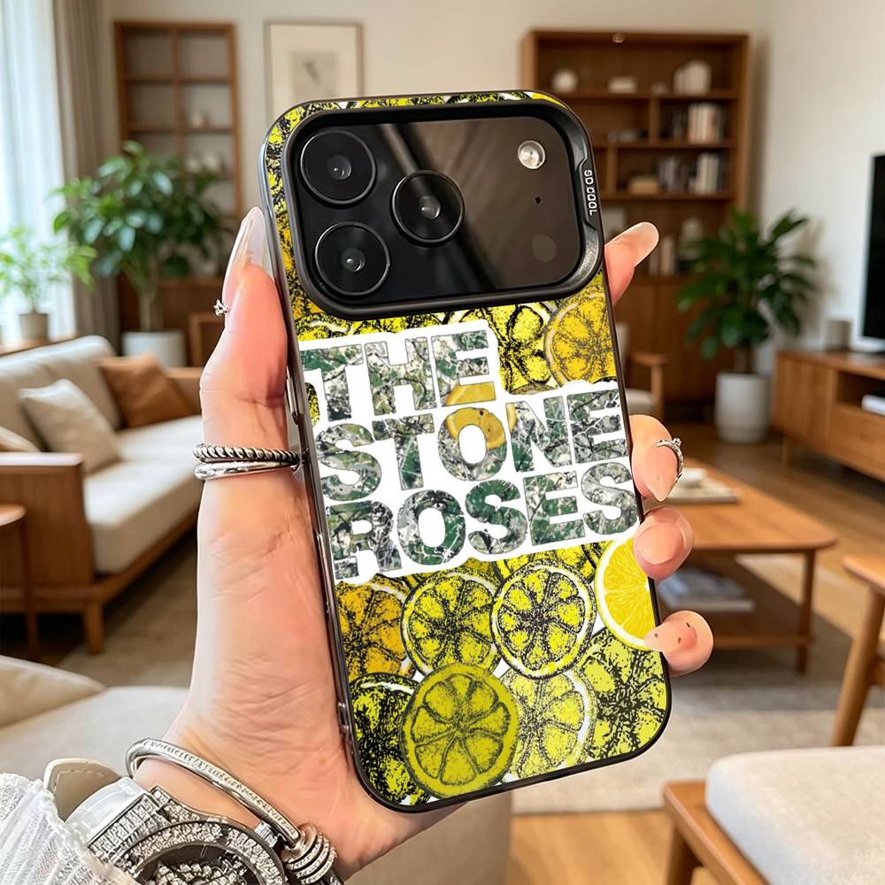 The S-Stone Z-Roses Band Singer Phone Case For iPhone17,16,15,14,13,12,11 Plus,Pro Max,XS,Colorful Silver Phone case Funda Cover