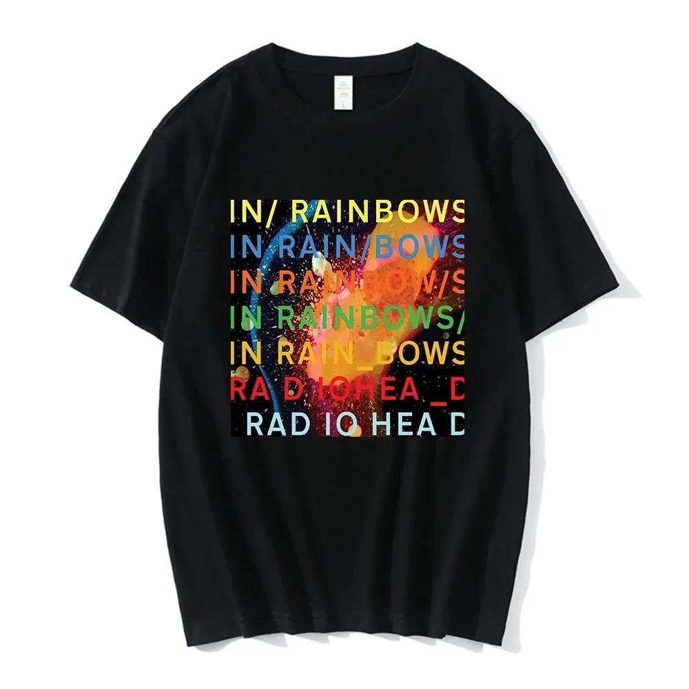 Vintage Rock Band Radiohead T Shirt Men 100% Cotton T-shirts Hip Hop The Bends Music Album Print Tee Shirt Oversize Top