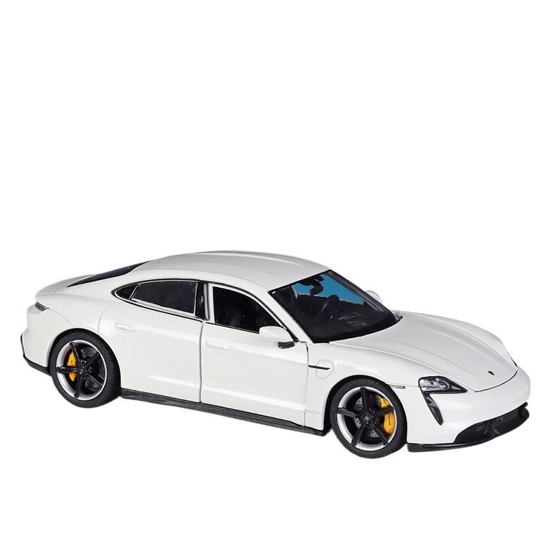 Welly 1/24 Porsche Taycan Turbo S Legering Sportsbil Modell Støpte Metall Nye Energikjøretøyer Bilmodell Simulering Leker til Barn Gaver