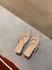 Grape Mother, the Same Versatile Hot Diamond Temperament, Small Pointed Mesh Yarn, Breathable 6cm Thin Heel, Empty Bag Head, Cool Slippers, Women