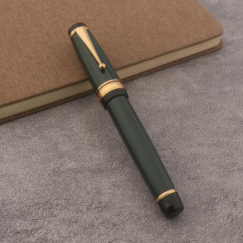 Metal X550 Fountain Pen Calligraphy green Golden 35MM Nib Business Office School Supplies Writing Pens
