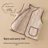 Children's Cotton Windproof Sleeveless Vest for School Uniforms and Casual Warmth, Primary and Middle School Students