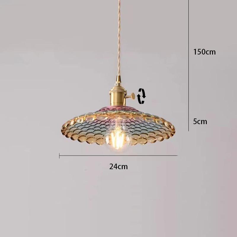 

Nordic ins Японская винтажная люстра Ресторанный бар Прикроватная люстра Стеклянная латунная люстра с одной рожкой из орехового дерева