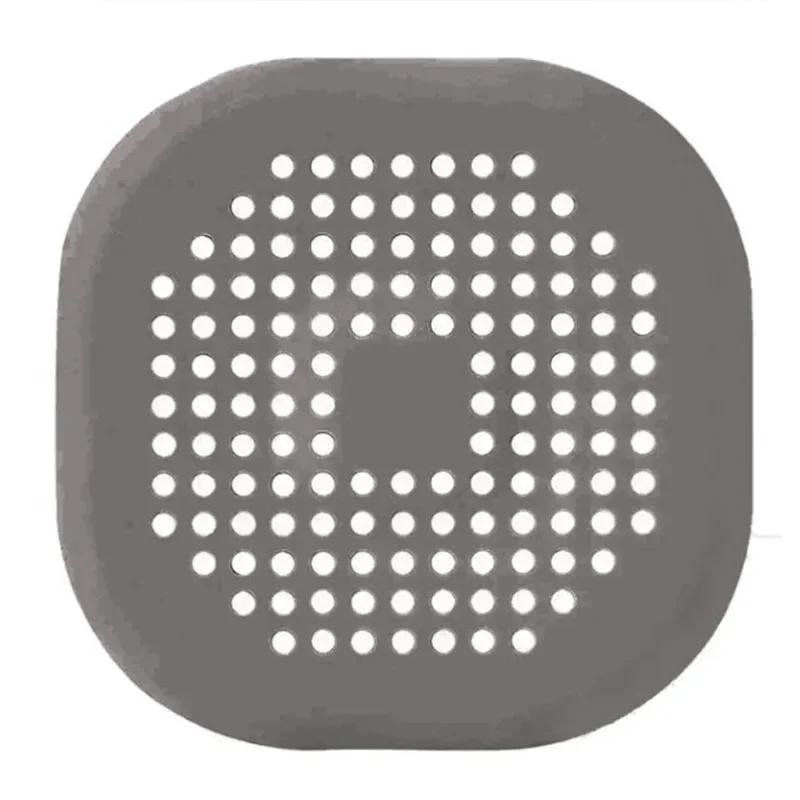 Silicone Floor Drain Hair Catcher Sealing Pad Bathroom Floor Strainer Shower Sewer Drains Cover Household Hair Catcher Stopper