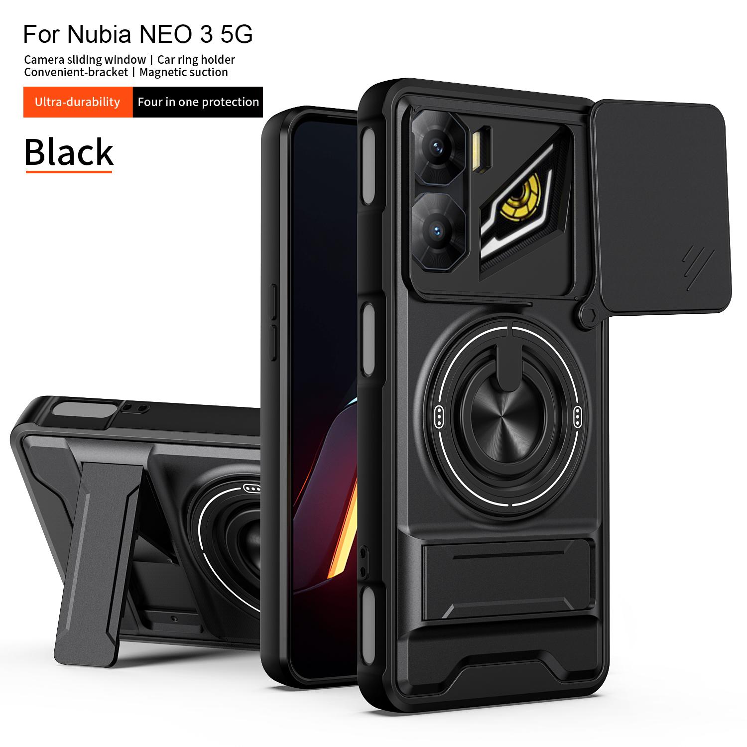 

Для ZTE nubia Neo 3 Чехол ZTE nubia Neo 3 5G Обложка nubia Neo3 Магнитный держатель-книжка Magsafe Военная броня Защитная крышка для камеры ZTE nubia Neo 3