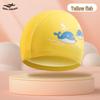 Kids' Cartoon Swim Cap with Waterproof Ear Protection & High Elasticity - Comfortable PU Cap for Boys & Girls, Customizable Logo Available.