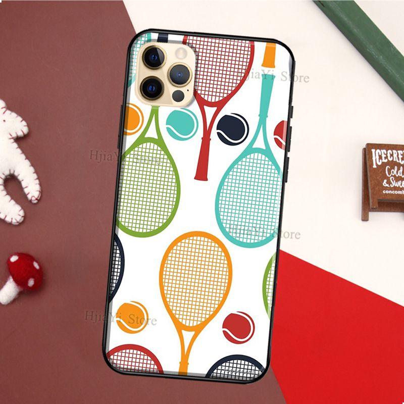 Tennisschläger Tennisball TPU Hülle Für iPhone 11 14 Pro Max 12 13 mini X XS Max XR 5S SE 2020 6S 7 8 Plus Rückabdeckung