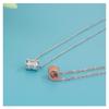Women Fashion Rhinestone Small Waist Zircon Pendant Clavicle Necklace