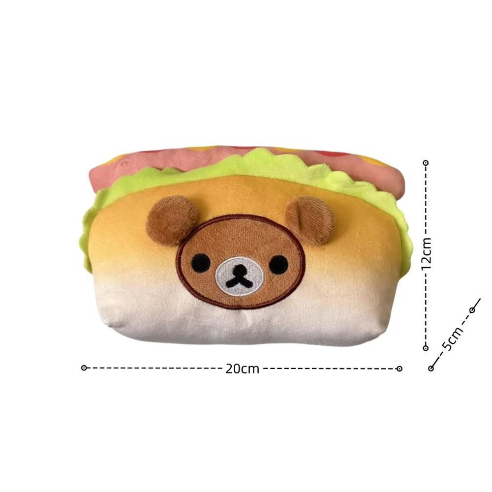 Taco Rilakkuma Plush Sandwich Bear Stuffed Doll Kawaii Bread Series Rilakkuma Room Deocr Lovely Anime Plush Kid's Birthday Gifts