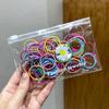 Kinderhaargummis - 300 farbige Haargummis für Babys und Kinder, bunte Haaraccessoires für Mädchen, Geschenkset mit Haargummis mit großer Kapazität, dünn
