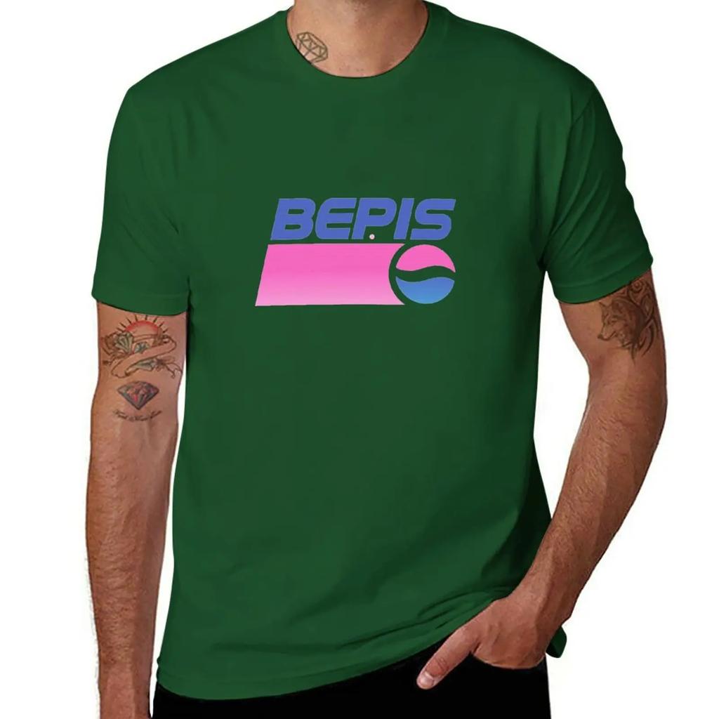 Bepis Aesthetic T-Shirt oversizeds Blouse Short sleeve tee men