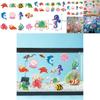 Undersea Birthday Wall Decals For Children With Starfish Turtles Sharks Design And Photo Prop Use