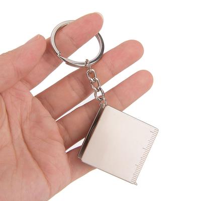 1Pc Mini Praktische Maßband Keychain Schlüssel Kette Ring Schlüsselring Key Fob Halter