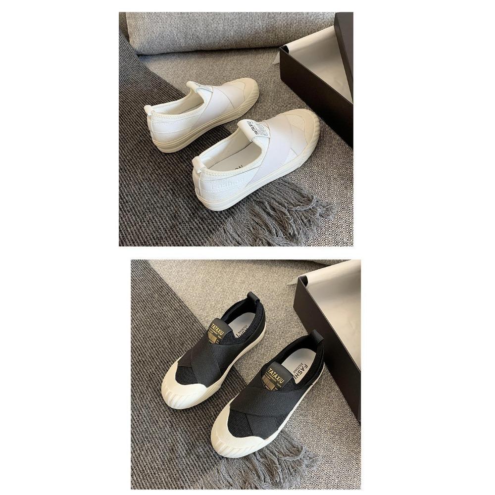 White Women's Casual Flat Shoes