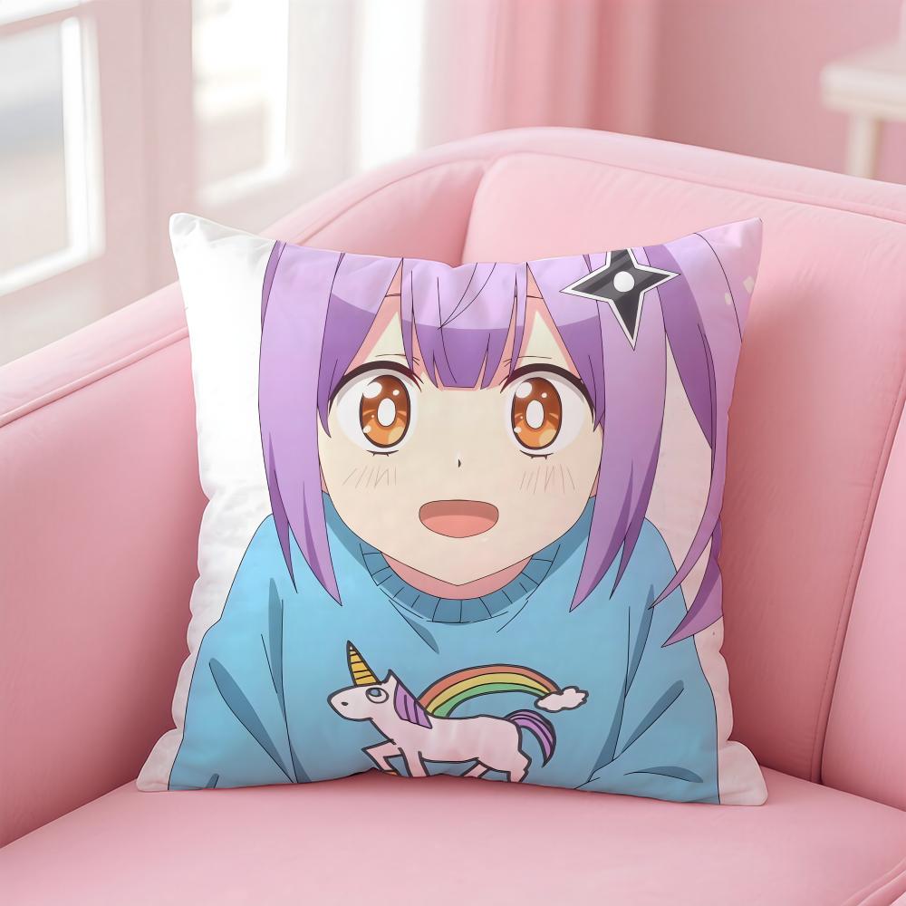 Ninja To Koroshiya No FutariGurashi Cushion Cover Comfortable Reversible Pillow Cover Ideal For Car Sofa Bedroom & Beyond