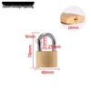Small Brass Anti-Theft Padlock for Household Doors, Cabinets, and Dormitories with Thickened Lock Head and Key