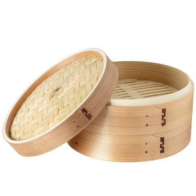 Thunder Group Napařovací hrnec 27cm Sada s 20 ks Cedrový Bambus Přírodní Dřevo Čínský Napařovací Hrnec Dušené Jídlo Xiaolongbao WDSTM027S3 2-Patrový