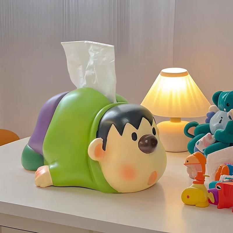 Anime Peripheral Doraemon Cute Chubby Tiger Tissue Box Home Living Room Tissue Box Dining Table Decoration for Friendsgift