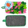 Small Animal Feeding Mat Suitable for Rabbits, Hedgehogs, Guinea Pigs, and Mice Interactive Cute Floral Design Fun Feeding Mat