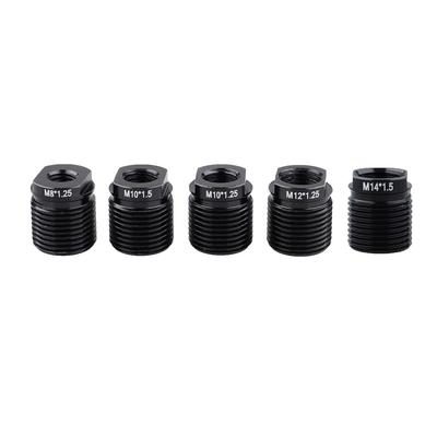 SaveSooo Shift Knob Conversion Adapter, Pack of 5 (M8*1.25/M10*1.25/M10*1.5/M10*1.5/M12*1.25/M14*1.5) Shift Knob Adapter, Aluminum Alloy,