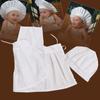 Apron Chef Hat Photo Accessories Baby Costume Infant Photo Clothes Newborn Photography Props