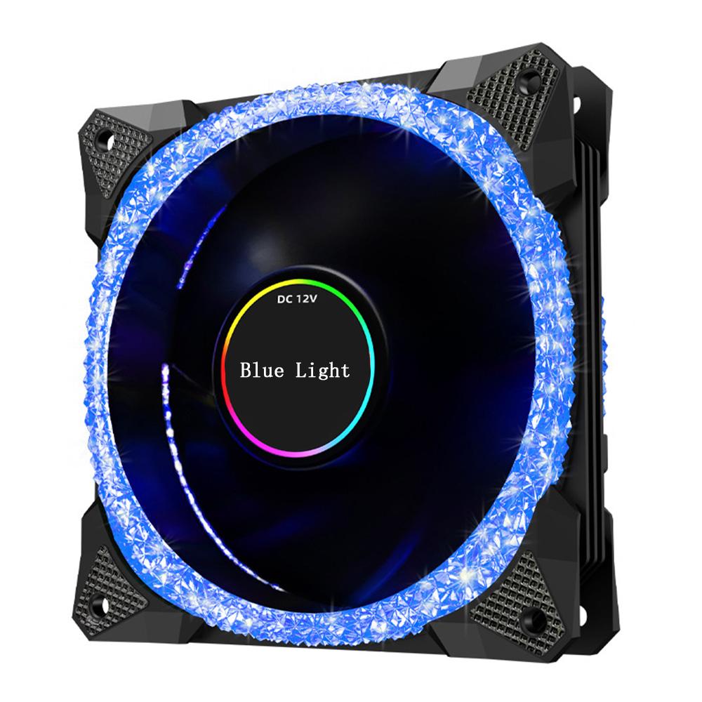 120mm LED Cooling Fan 12CM RGB Heatsink Rainbow Silent Fan Crushed Diamond PC Computer Case Fan Cooler Controller Dropshipping