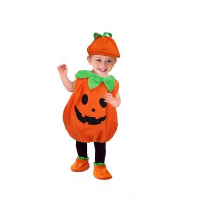 Halloweenský dětský dýňový kostým pro rodiče a dítě dýňová kojenecká kombinéza kojenecká modelka vystoupení