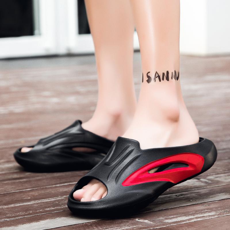 Summer New Men's Shower Slippers Flip-flops Indoor and Outdoor Home EVA Sandals Non-slip Casual Beach Men's Shoes Mesh Slippers