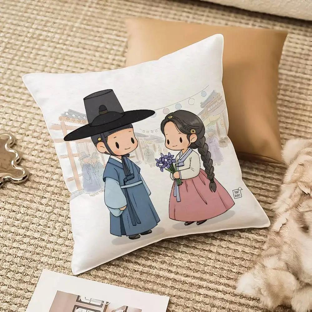 Hot TV Series Internet Love Couple Top TV B-Bon Appetit Your Majesty Pillow Case Anti-dustmite Invisible Zipper Sofa Bed