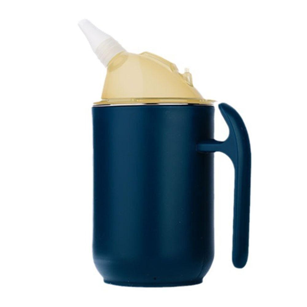 

с соломинкой Пожилые питьевые чашки 400 мл Чашка для кормления пациентов Взрослые поильники Клинический уход синий