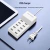 Multi-Port USB Charger: 10-Port Fast Charging Universal 5V Phone Charger
