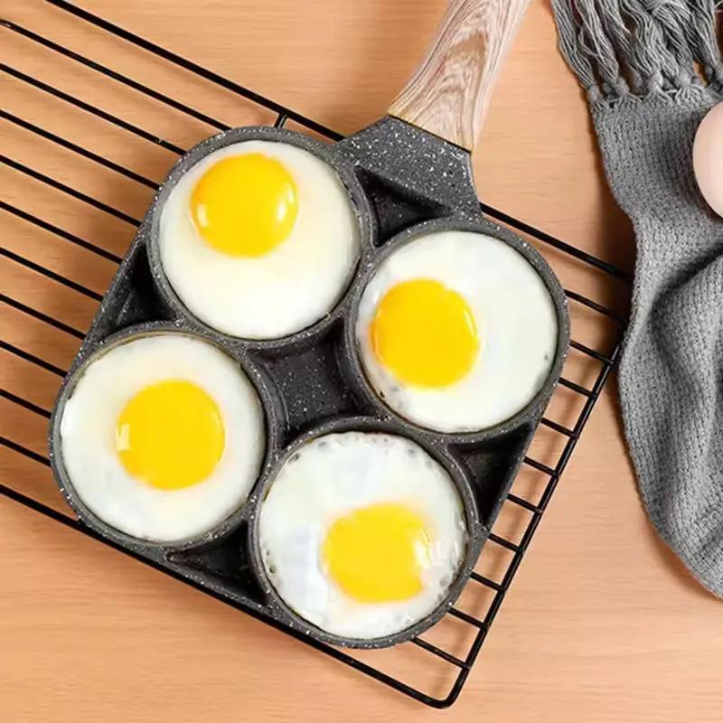 Egg Frying Pan Nonstick Pancake Pans 4-Cups Cookware Pancake Pan Egg Pan Suitable for Gas Stove Induction Cooker