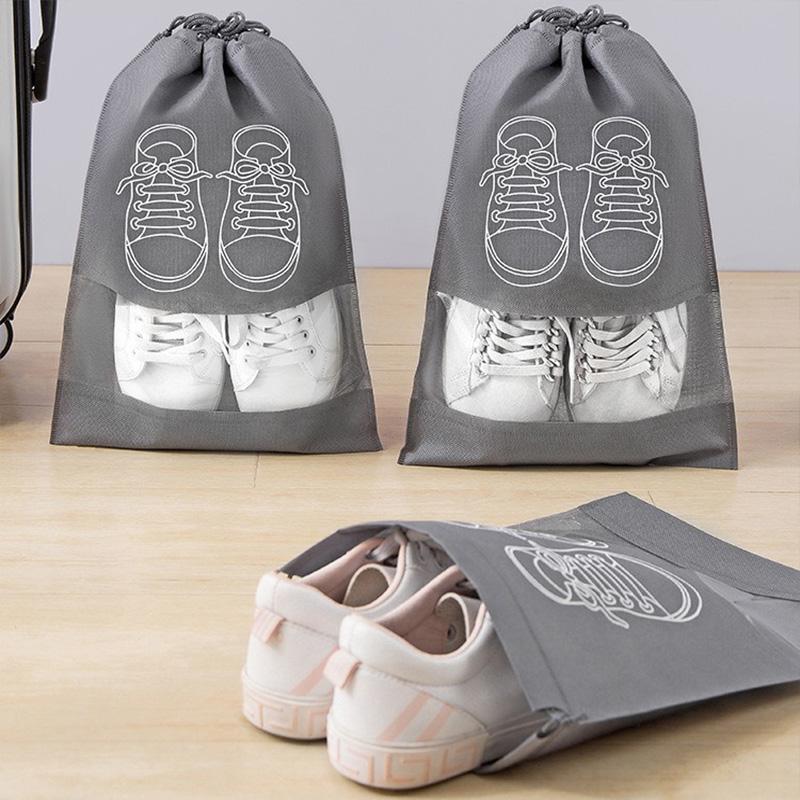 10/5 stücke Schuhe Lagerung Taschen Closet Organizer Vlies Reise Tragbare Tasche Wasserdichte Tasche Kleidung Klassifizierte Hängende Tasche