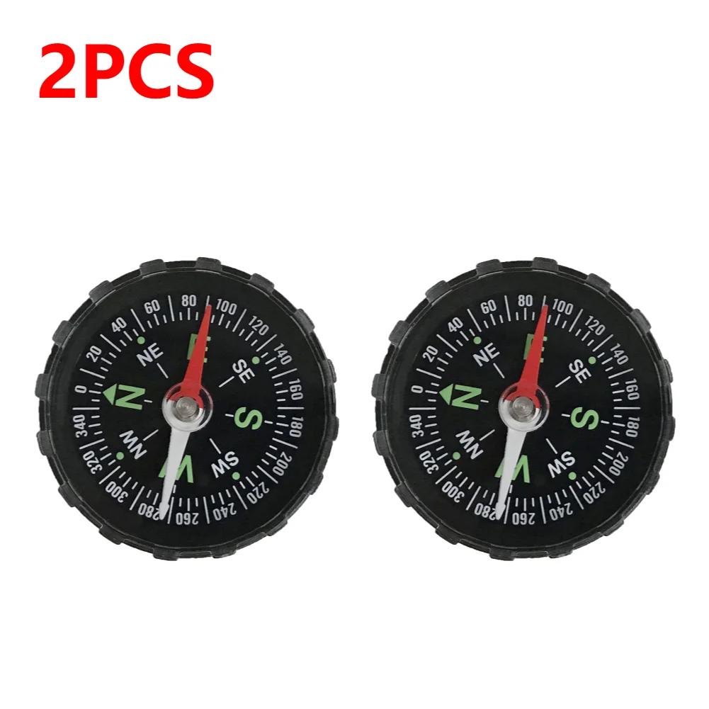 1-10PCS Portable Mini Camping 45mm Outdoor Survival Compass Guider Navigation Button Design Pocket Compass Practical Guider