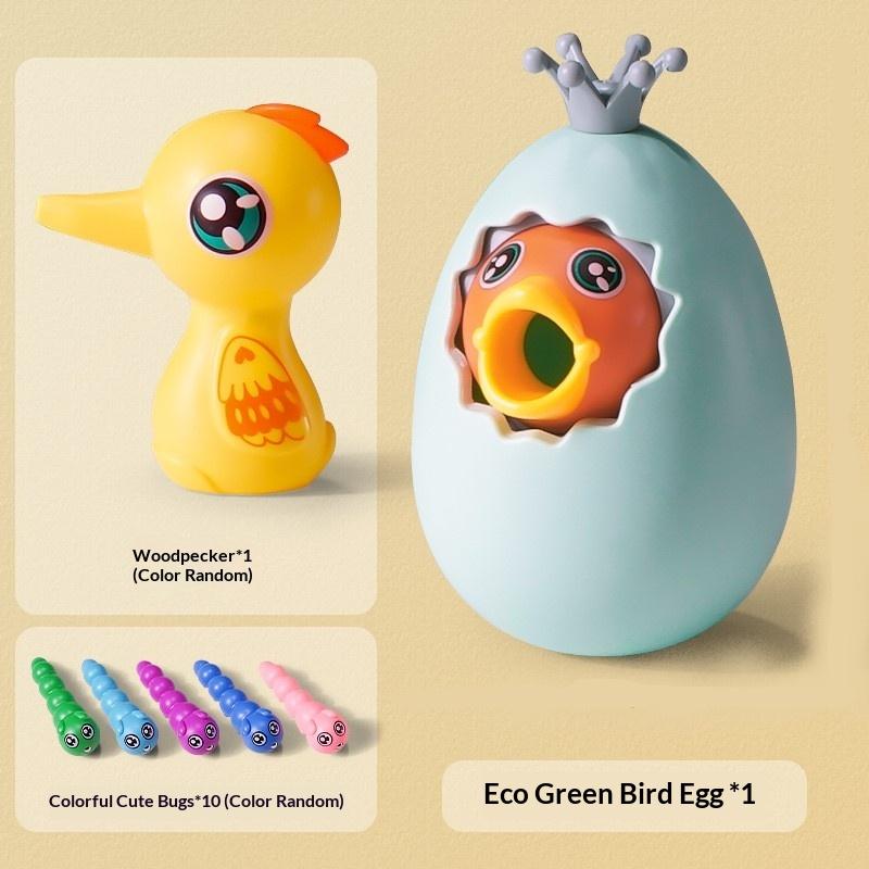 Children'S Woodpecker Toy, Educational Early Childhood Fishing And Insect Catching Game, Magnetic Montessori Magnetic Toy