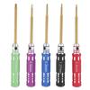5pcs RC Screwdriver Set 0.9mm 1.27mm 1.3mm 1.5mm 2.0mm Steel Hex Screw Driver with Non Slip Handle